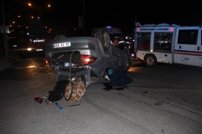 Erzincan'da Takla Atan Otomobilde 1 Kişi Öldü