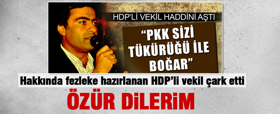 HDP'li Abdullah Zeydan çark etti