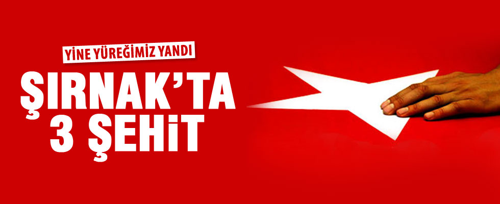 Şırnak'tan acı haber: 3 Şehit