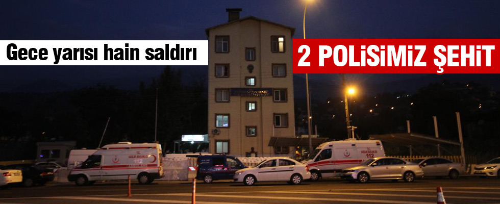 Adana'da polis merkezine saldırı:2 polis şehit