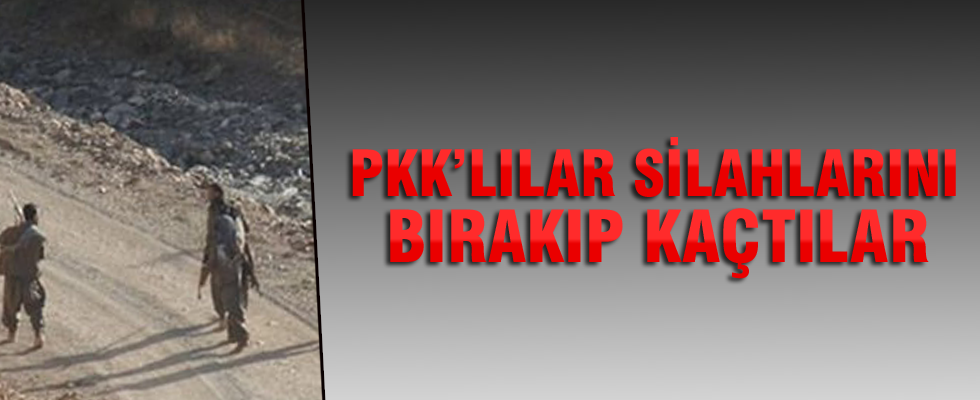 PKK'lılar silahlarını bırakıp kaçtılar