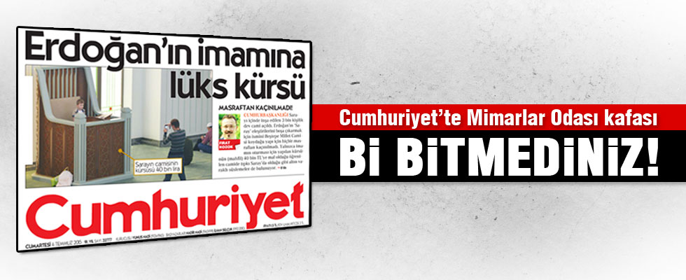 Cumhuriyet gazetesi imamı hedef aldı