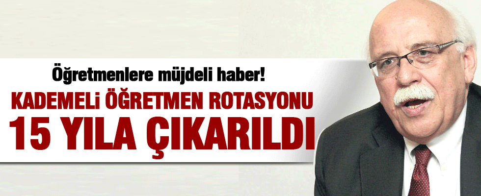 Öğretmenlere büyük müjde!