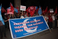 KAN GÖLÜ - Bingöl'de Çin Zulmü Protesto Edildi