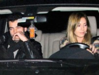 Kenan İmirzalıoğlu'ndan Sinem Kobal'a dizi ziyareti