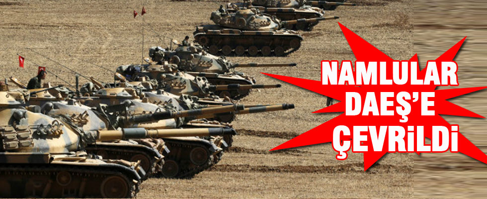 Tankların namluları Suriye tarafına çevrildi