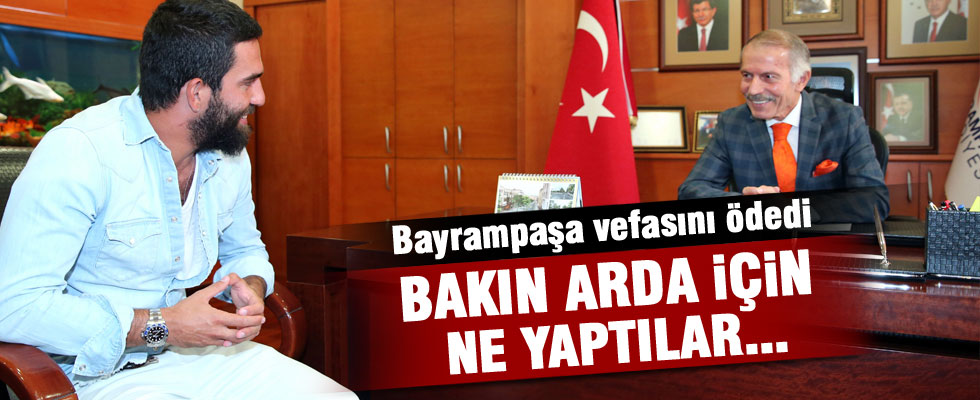 Arda Turan'a Bayrampaşa Belediyesi'nden büyük jest