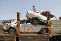 VERGİ BORCU - El Konulan Araçlar Hurdaya Döndü
