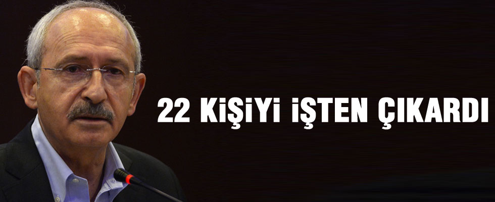 CHP'de 22 kişi işten çıkarıldı