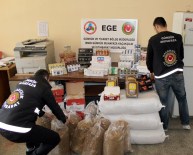 İzmir'de Kaçak Sigara Ve Çay Operasyonu