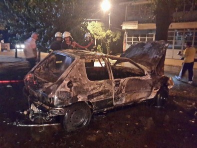 Malatya'da Polis Merkezi Yakınında Yangın