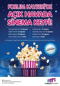 Forum Kayseri'de Açık Havada Sinema Keyfi