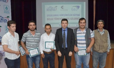 Göksun'da Girişimciler Belgelerini Aldı