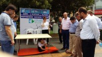 KAÇAK YAPILAŞMA - İl Başkanı Ceyhan'dan Deprem Standına Ziyaret
