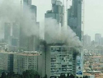 Mecidiyeköy'de korkutan yangın