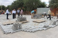 SADıKHACı - Başkan Özaltun Parke Taşı Çalışmalarını İnceledi