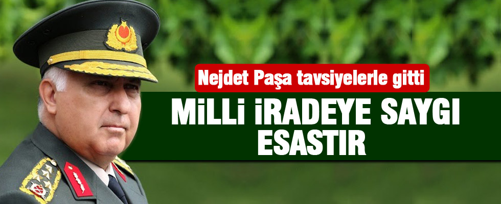 Necdet Özel nasihatlerle veda etti
