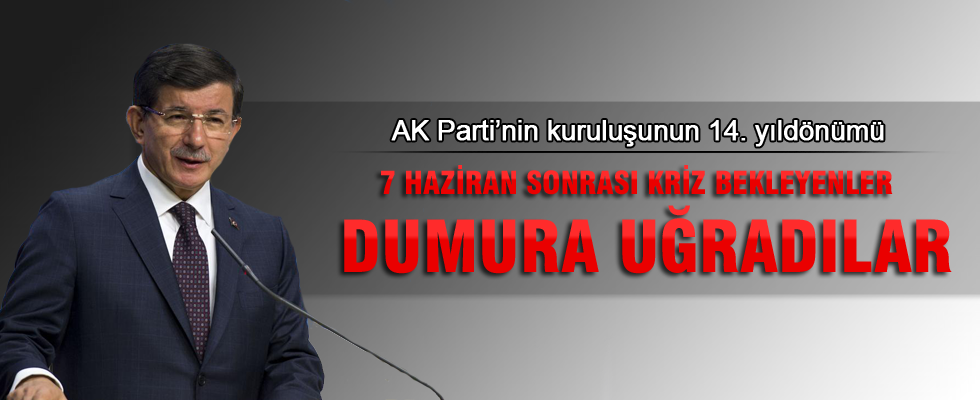 Başbakan Davutoğlu: Dumura uğradılar