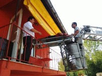 İTFAİYE MERDİVENİ - Çaycuma İtfaiyesi'nden Yaralı Kurtarma Tatbikatı