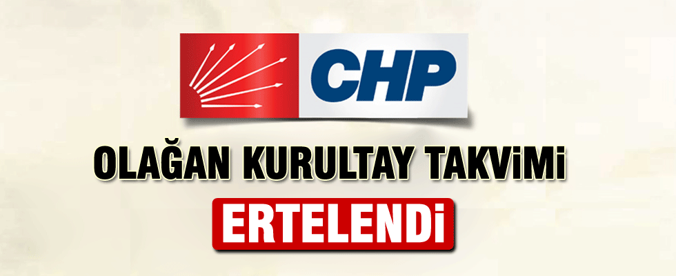 CHP'de kurultay süreci durduruldu