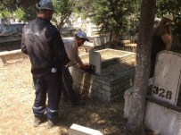 ÇEŞTEPE - Efeler Belediyesi Mezarları Numaralandırıyor