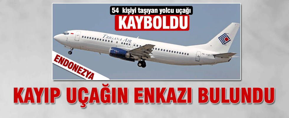 Endonezya'da kaybolan uçağın enkazına ulaşıldı