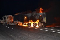 Tunceli-Elazığ Karayolunda Araç Yakıldı