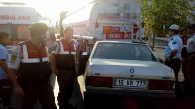 Edremit'te Trafik Kazası Açıklaması 1 Yaralı