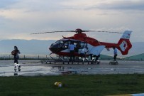 Şenkaya'da Teröristlerle Çıkan Çatışmada Ağır Yaralanan Korucu, Ambulans Helikopterle Erzurum'a Getirildi