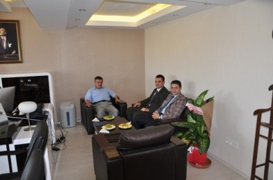 Kaymakam Ada, Köprüköy Kaymakamı Bilici'yi Ziyaret Etti