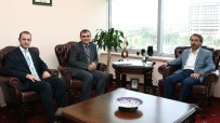 Kaymakamlardan TÜ Rektörü Yörük'e Ziyaret