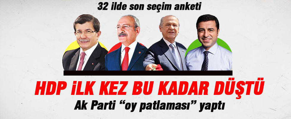 Erken seçim anketinde AK Parti'de 'oy patlaması' yaptı