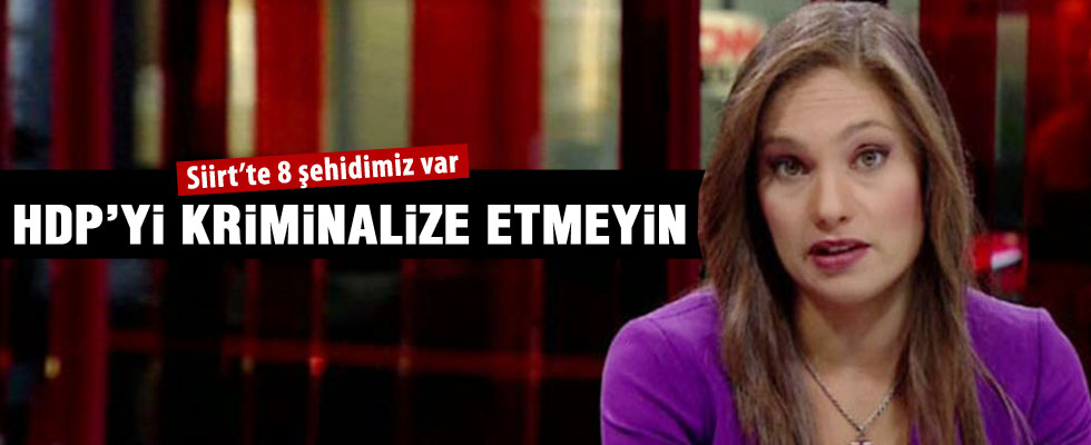 Nevşin Mengü şehit haberinden sonra HDP'yi savundu