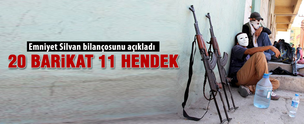 Silvan'daki çatışmanın bilançosu açıklandı
