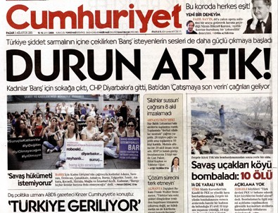 Cumhuriyet Gazetesi ihanette sınır tanımıyor