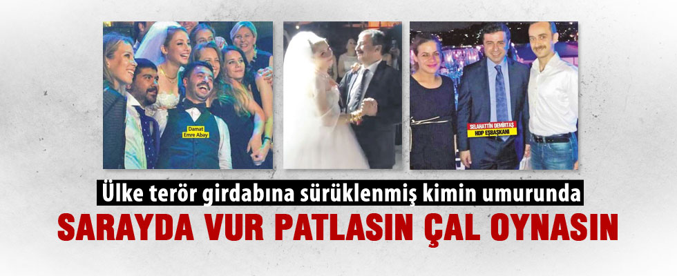 HDP'lilerin düğün keyfi