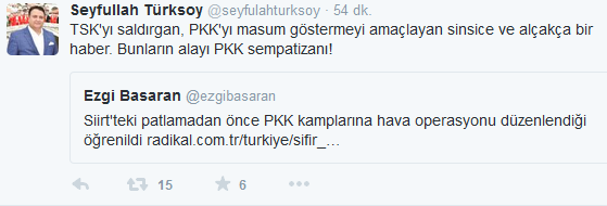 Ezgi Başaran'dan tepki çeken tweet