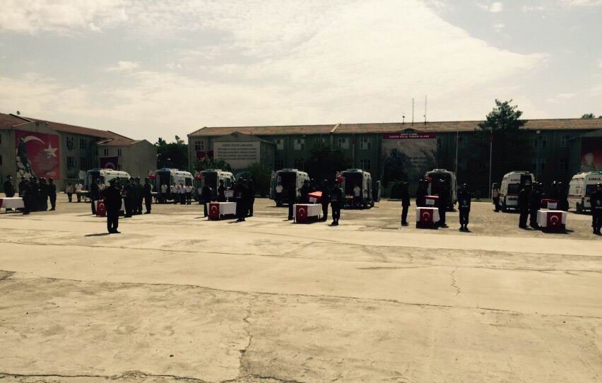 Siirt'te şehitler için tören