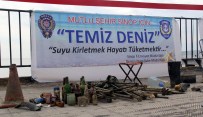 SİNOP EMNİYET MÜDÜRLÜĞÜ - 'Mutlu Şehir Sinop İçin Temiz Deniz Projesi'
