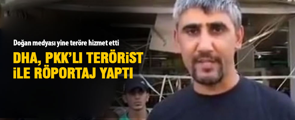 PKK'lı terörist yöre halkı gibi röportaj verdi