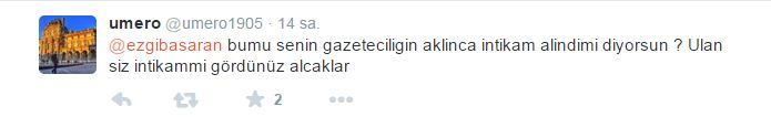 Ezgi Başaran'dan tepki çeken tweet