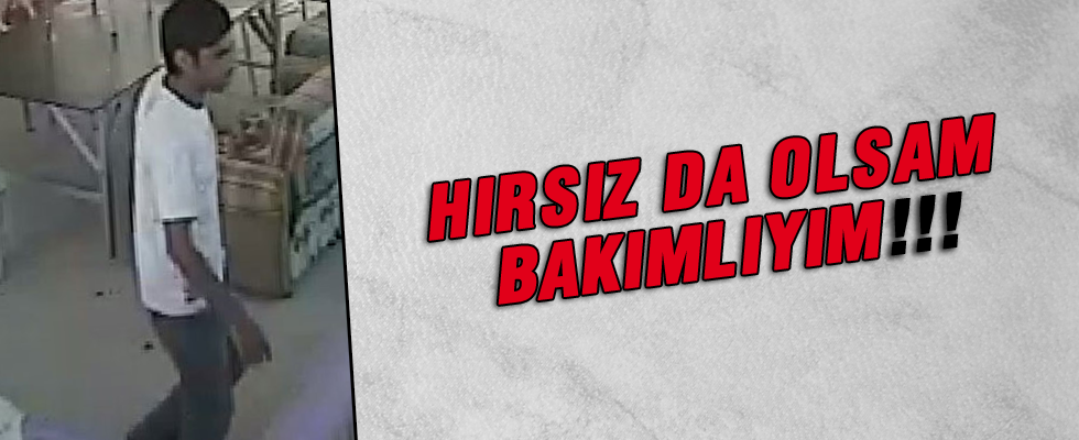 Önce saçlarını taradı sonra hırsızlık yaptı