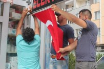 İSMAIL ŞAHIN - Tekirdağ'da Esnaflardan Teröre Bayraklı Tepki