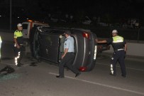 Samsun'da Otomobil Takla Attı Açıklaması 4 Yaralı