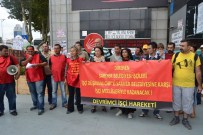 YASEMIN GÖKSU - Sarıyer Belediyesi İşçilerinden CHP Binası Önünde Protesto
