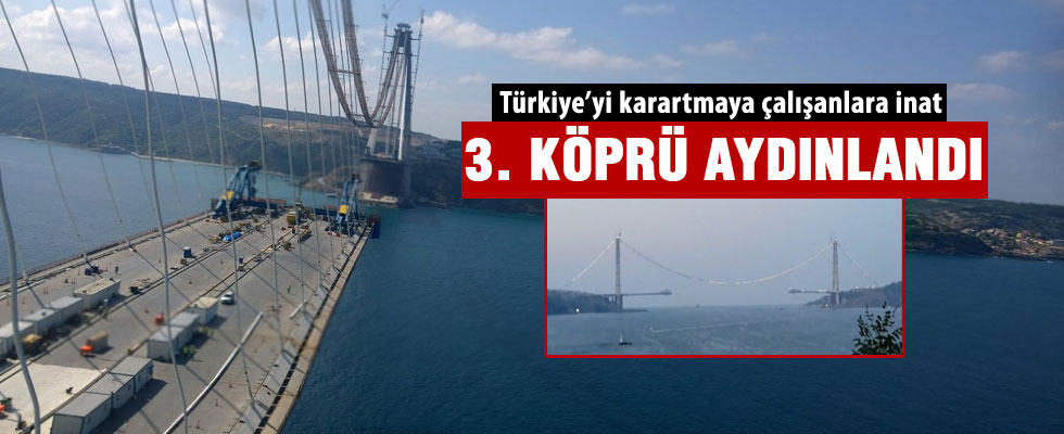 3. köprünün kedi yolundaki çalışmalar devam ediyor