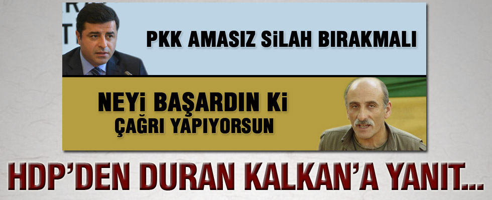 HDP Sözcüsü Ayhan Bilgen'den Duran Kalkan'ın sözlerine yanıt