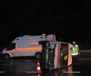 Rize'de Ambulans Devrildi Açıklaması 2 Yaralı