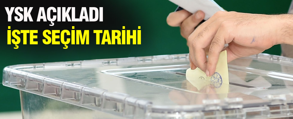 YSK başkanı seçim tarihini açıkladı