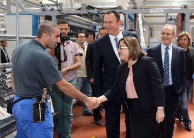 Başkan Şahin, Kaşmir Halı Tesislerini Gezdi